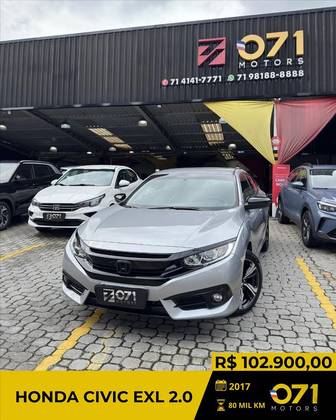 HONDA CIVIC 2.0 16V FLEXONE EXL 4P CVT HONDA CIVIC 2.0 16V FLEXONE EXL 4P CVT